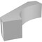 Ekena Millwork 5-in. W x 16-in. D x 16-in. H Westlake Architectural Grade PVC Knee Brace BRCP05X16X16WTL - alternate 2